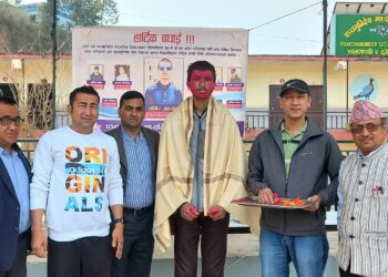 समिर अहमदलाई विद्यालयले गर्यो सम्मान