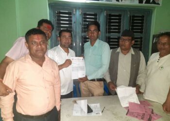 सन्तोषले लिए वडाध्यक्षबाट उम्मेद्वारी र्फिता