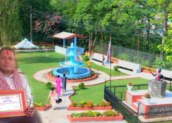 उत्कृष्ट पार्क निर्माणबाट महत सम्मानित