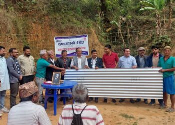 शुक्लागण्डकी जेसिजद्वारा जस्ता पाता सहयोग