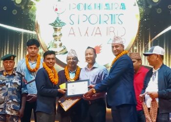 बर्ष उदयमान खेलाडीमा क्रिकेटर सुबास