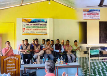 लायन्सद्धारा विद्यालयमा आकस्मिक स्वास्थ्य कक्ष स्थापना