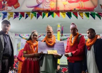 भजन प्रतियोगिता हेम्जाको समुह प्रथम
