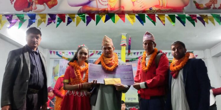 भजन प्रतियोगिता हेम्जाको समुह प्रथम