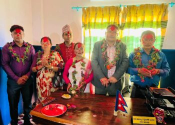 शुक्लागण्डकी–९ का निर्वाचित जनप्रतिनिधिले सम्हाले कार्यभार