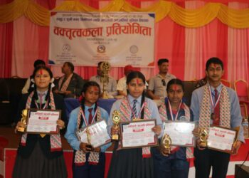वक्तृत्वकला प्रतियोगितामा शाह प्रथम